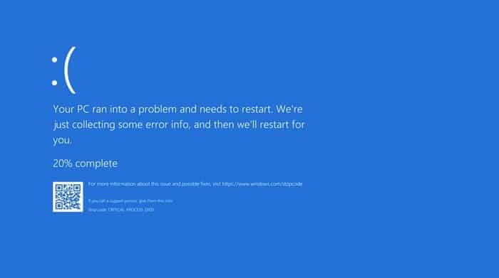 Blue Screen Error