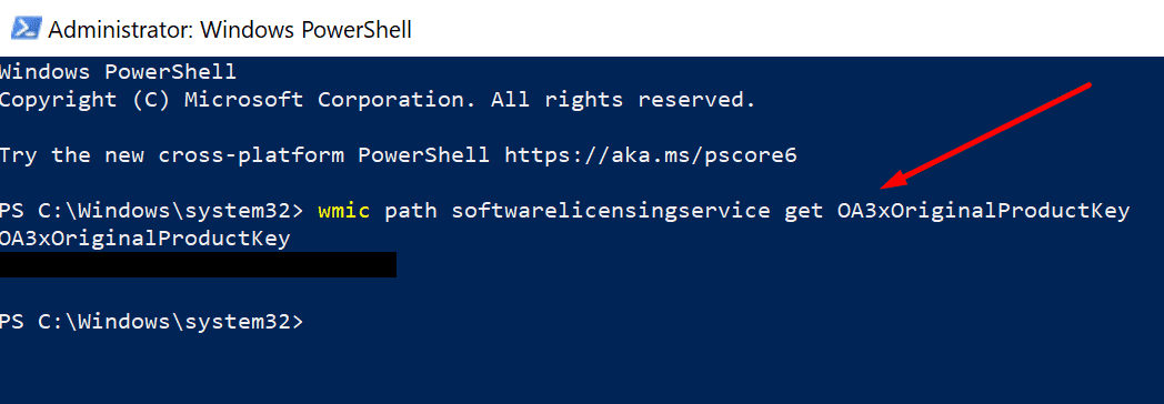 update windows 10 product key powershell