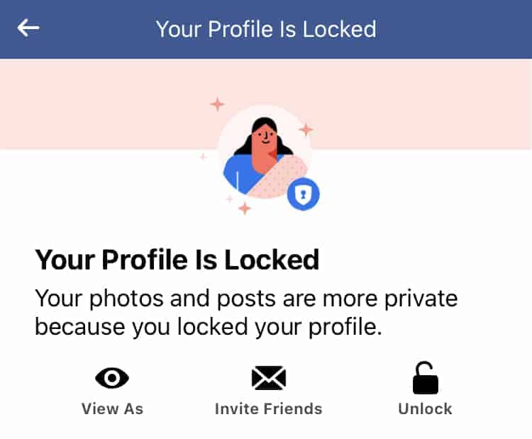 Lock Facebook Profile