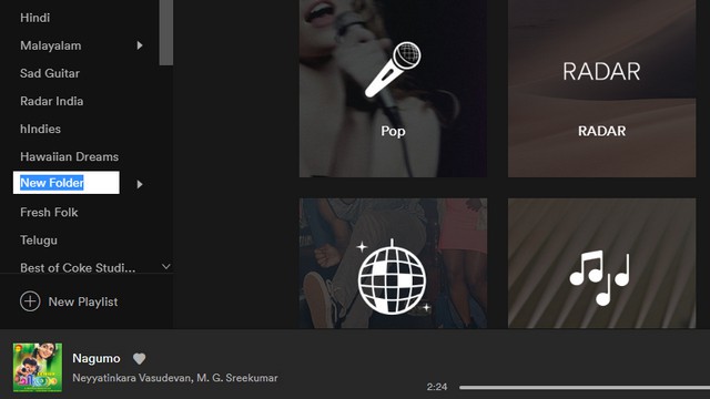 Spotify Folders