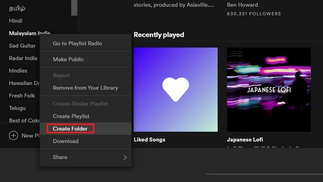 Spotify Folders