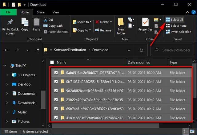 Delete Pending Updates in Windows 10