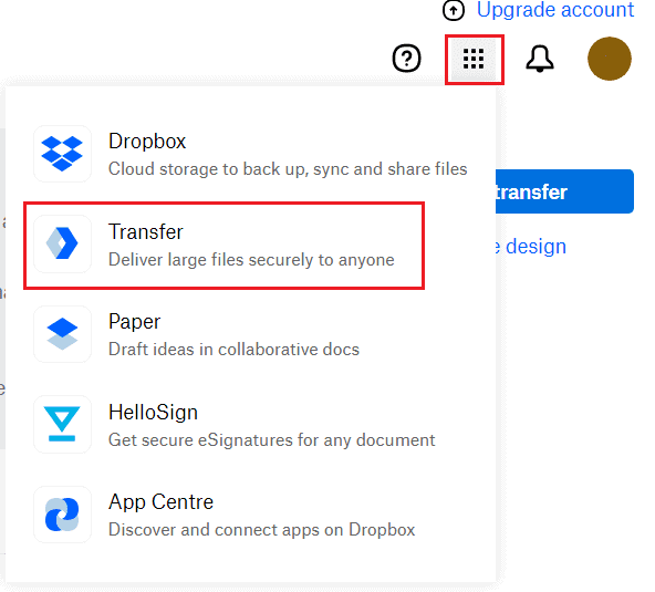 Dropbox Transfer