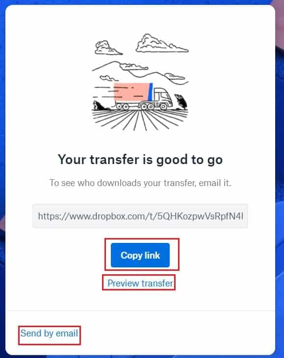 Dropbox Transfer