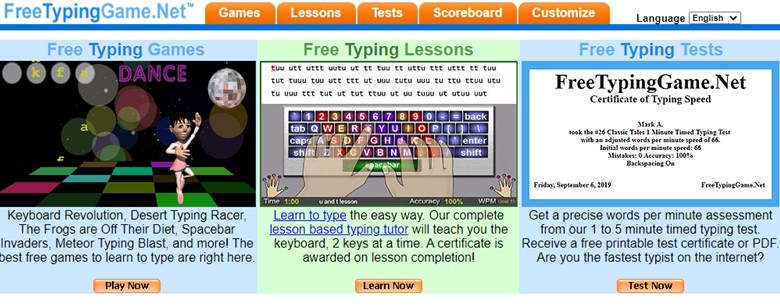 Typing Games For Kids