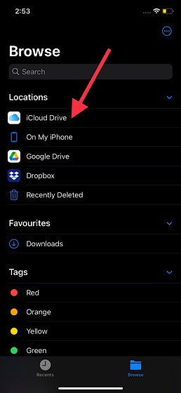 scan documents directly to iCloud Drive
