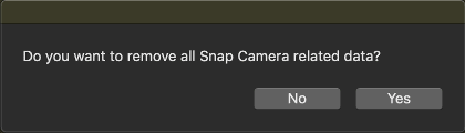 Uninstall Snap Camera in Windows