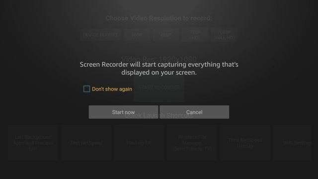 Record the Screen on Fire TV Stick