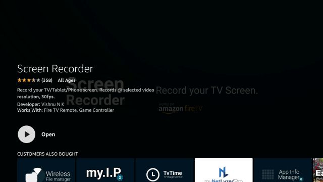 Record the Screen on Fire TV Stick