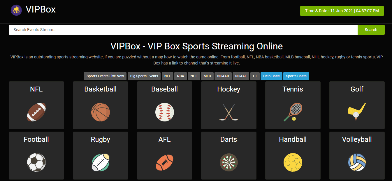 free sports streaming sites boxing