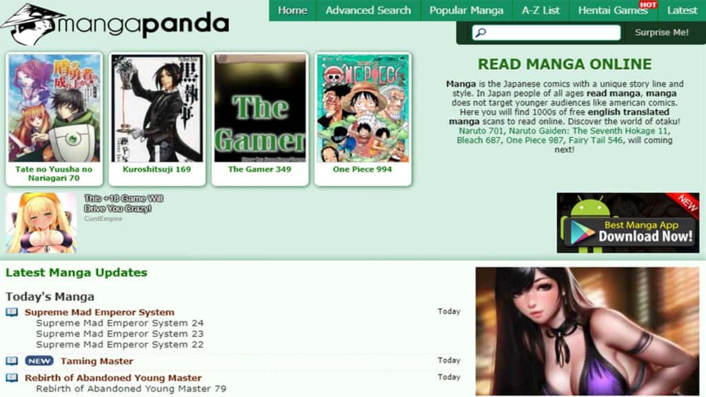 Manga Websites