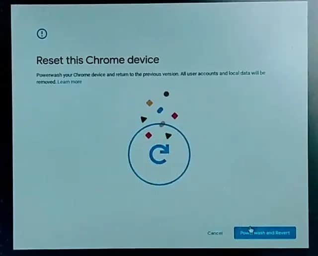 Chromebook Factory Reset
