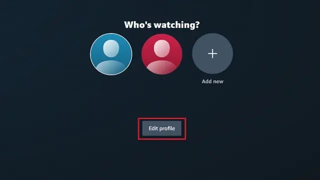 Changing Amazon Prime Video’s Profile Picture