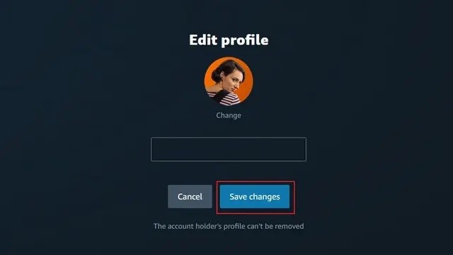 Changing Amazon Prime Video’s Profile Picture