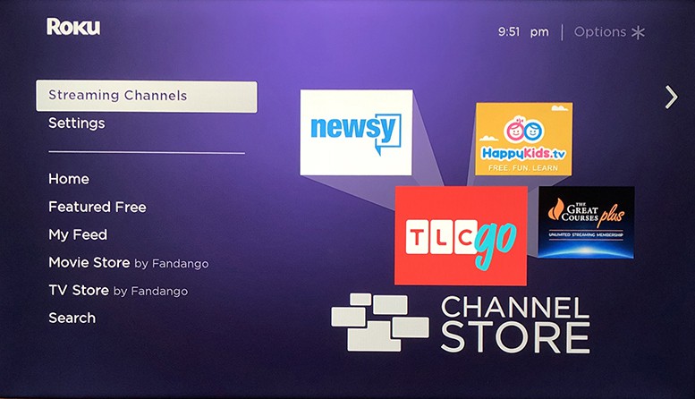 Apps on Roku