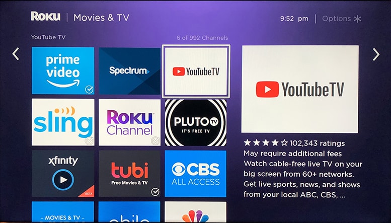 Apps on Roku