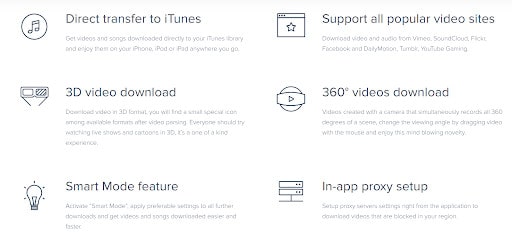 Features of 4k Video Downloader