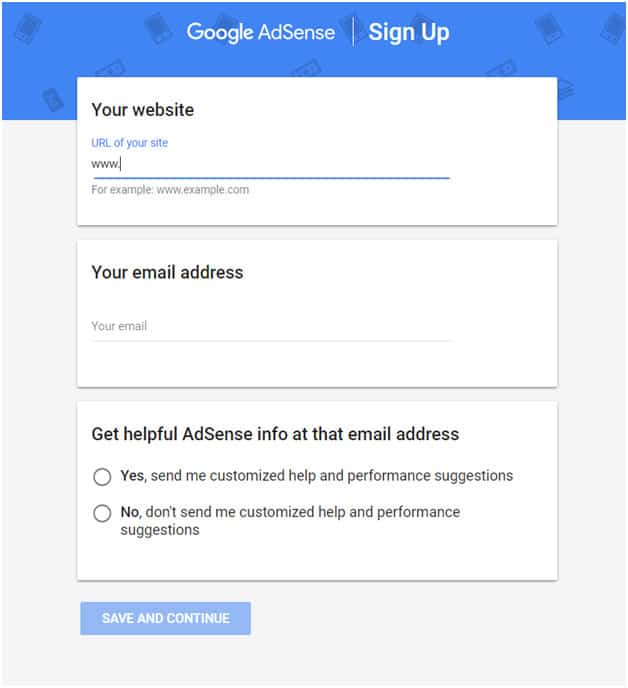 Add Google AdSense To Website