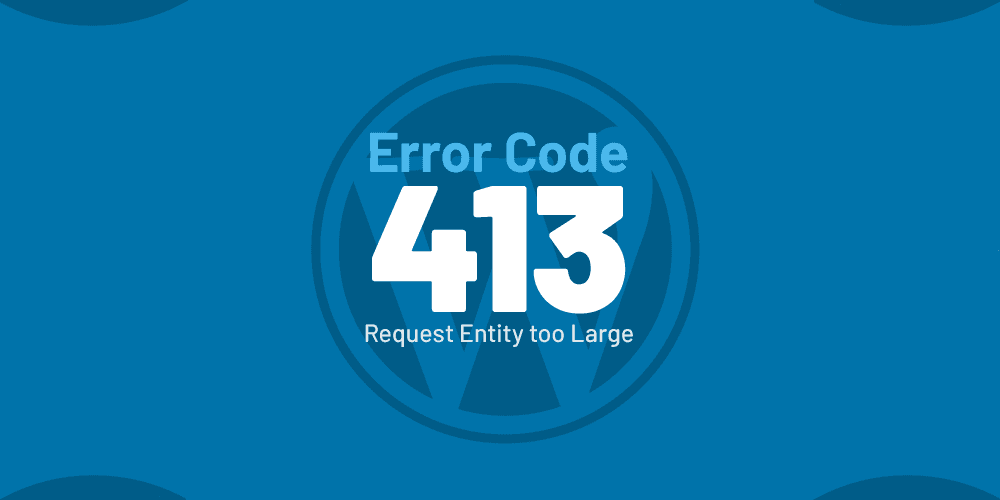 413 Request Entity Too Large Error
