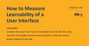 Learnability : Usability Metric