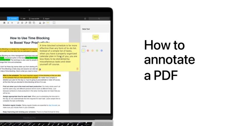 how to annotate a PDF file
