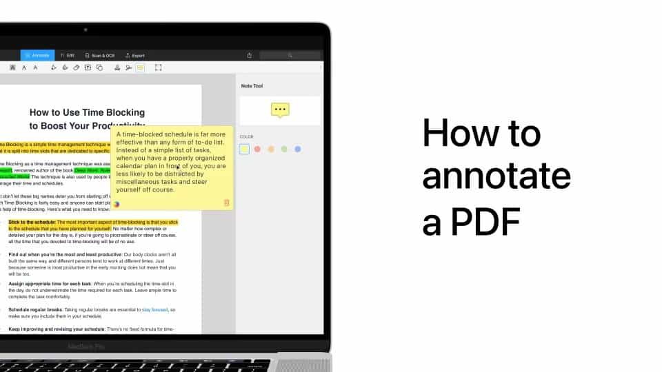 how to annotate a PDF file