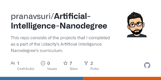 Artificial intelligence Nanodegree