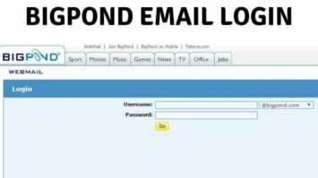 Bigpond email login