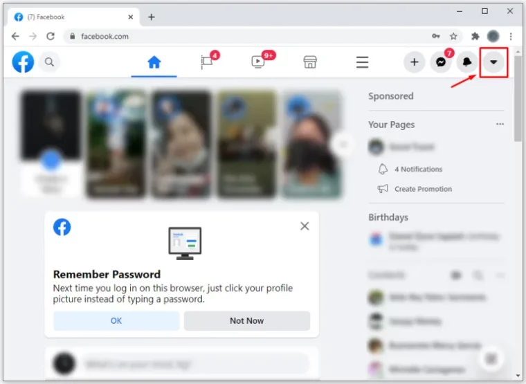 Enable Facebook Dark Mode