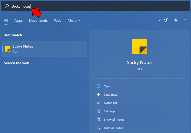 Make Sticky Note In Windows