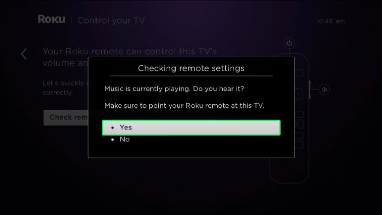 Sync Roku Remote To TV
