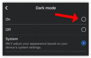 Enable Facebook Dark Mode