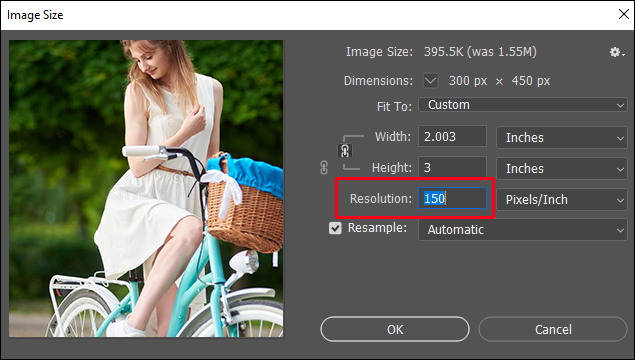 Change DPI Photoshop