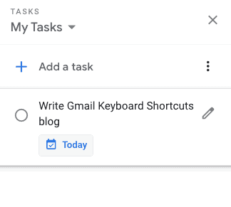 Open Tasks Still: g + k