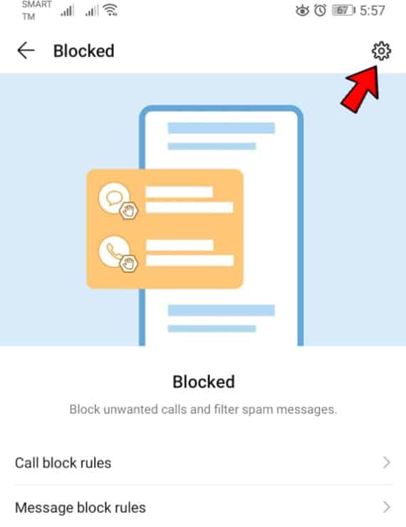 View All Blocked Numbers