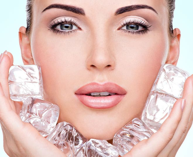 Ice Cube Beauty Tips for Glowing Skin from Wellhealthorganic.com