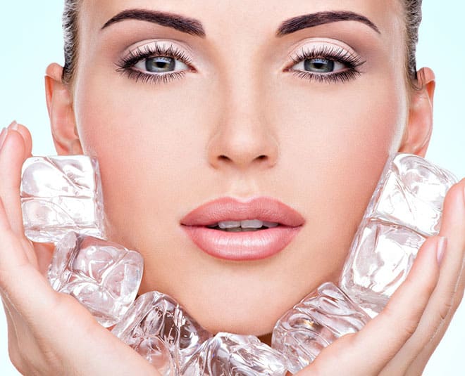 Ice Cube Beauty Tips for Glowing Skin from Wellhealthorganic.com