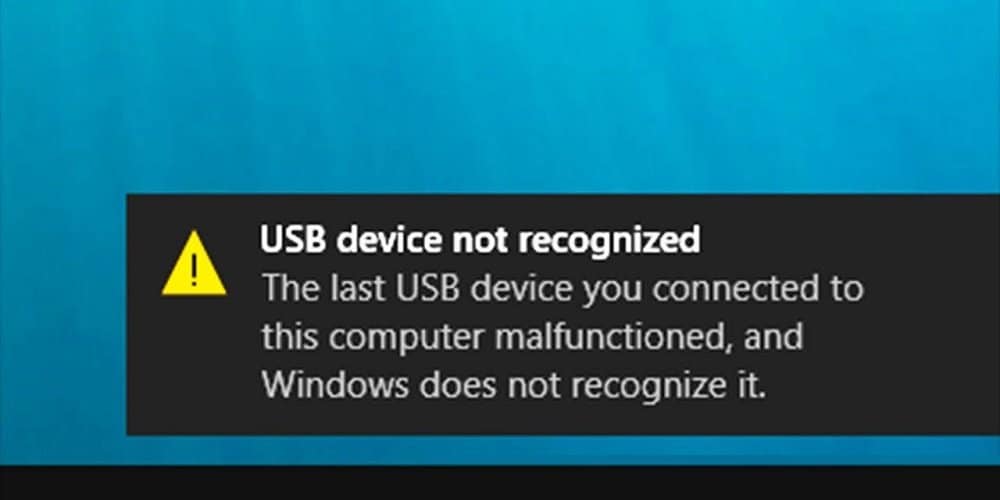 USB Device Not Recognized