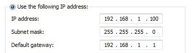 Configure Static IP Address In Windows 7