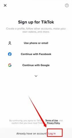 TikTok Login