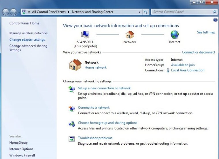 Configure Static IP Address In Windows 7