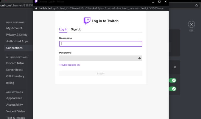 Link Discord to Twitch
