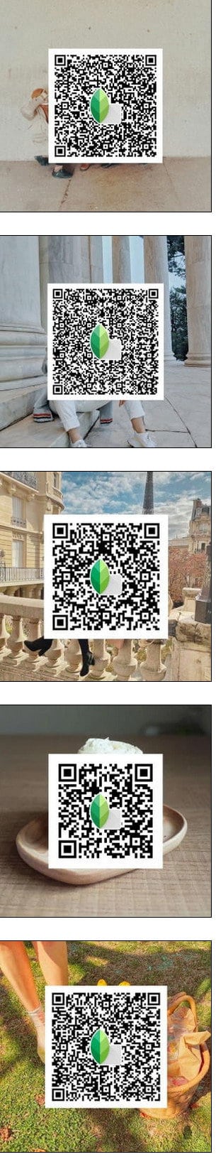 Snapseed Presets QR Codes