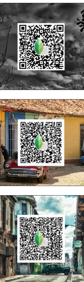 Snapseed Presets QR Codes