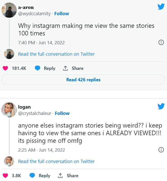 Instagram Stories Repeating